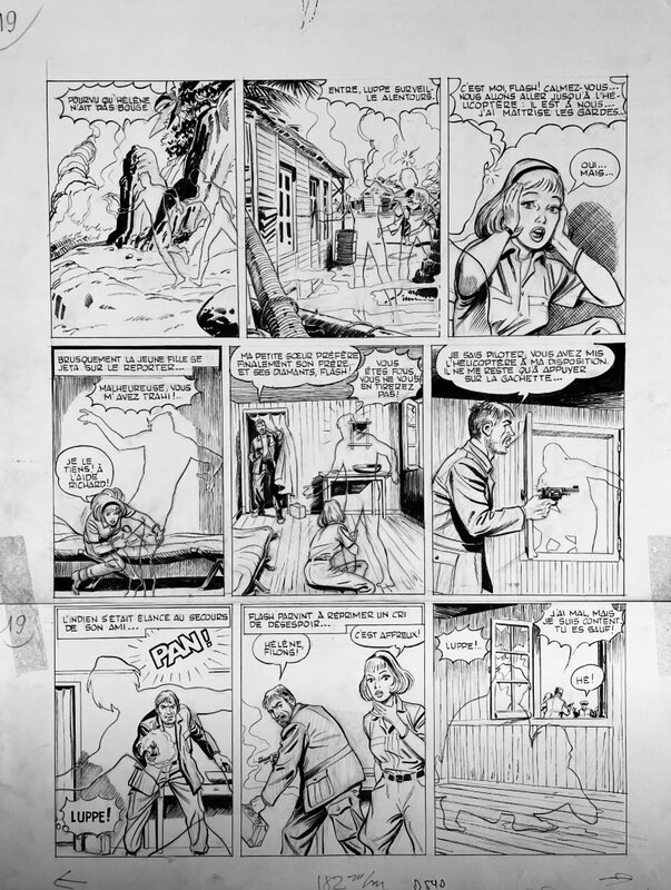 Jacques Flash par René Deynis - Planche originale
