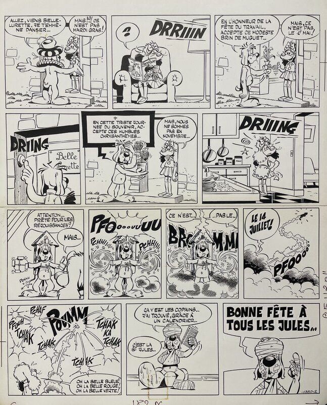 En vente - Gay-Luron par Henri Dufranne, Gotlib - Planche originale