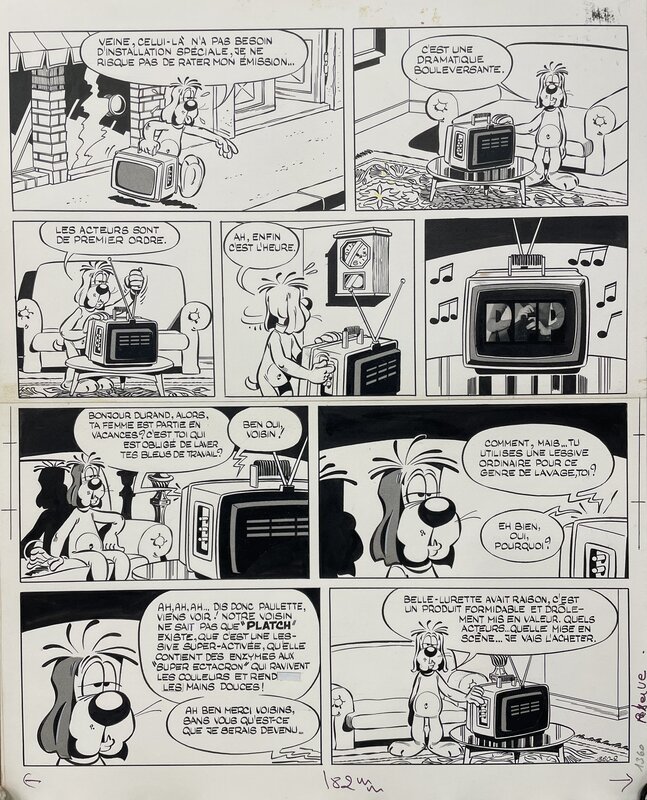 En vente - Gay-Luron par Henri Dufranne, Gotlib - Planche originale