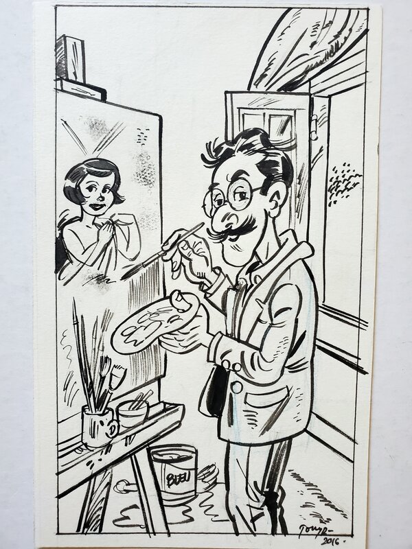 Toni Radev, illustration originale - Illustration originale