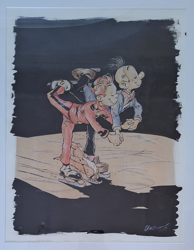 Chabouté - Hommage Spirou - Original Illustration