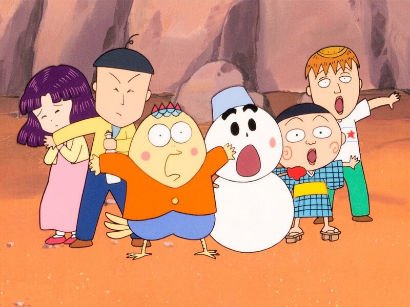 Momoko Sakura, Chibi Maruko-chan  Production Pan Cellulo, Master Background, Dôga, Genga Lot de 4 (Studio Nippon Animation, 1986) - Œuvre originale