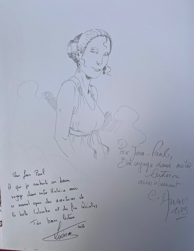Christophe Ansar, Silvio Luccisano, Frédéric Bergèse, Christophe Ansar, illustration originale, Colomba, 