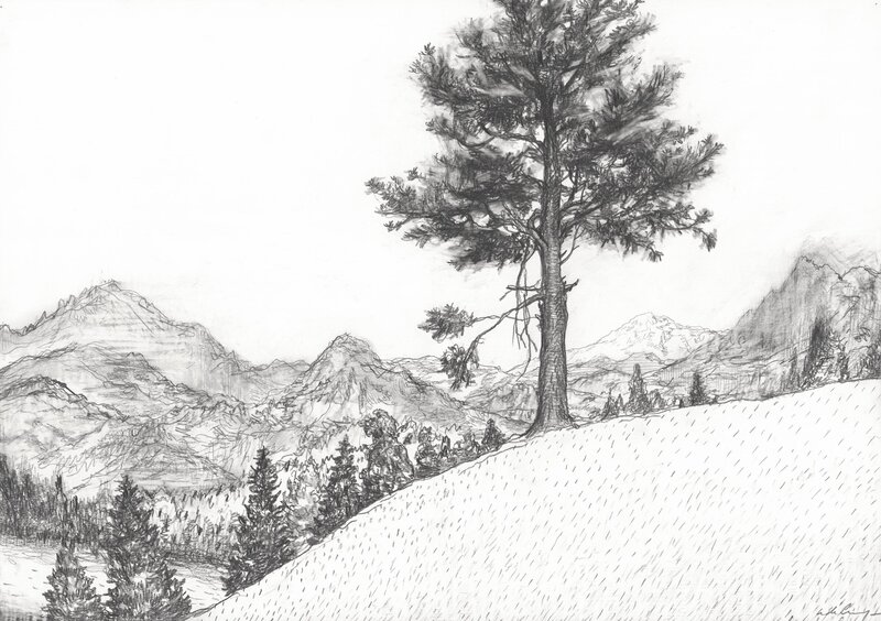 For sale - Nicolas De Crécy, Vallée de la Clarée, 5 - Original Illustration