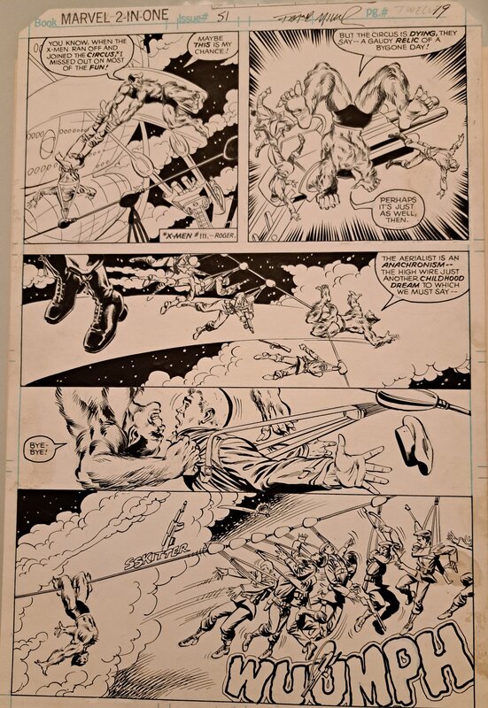Frank MILLER ORIGINAL PG MARVEL 2 IN 1 - Comic Strip