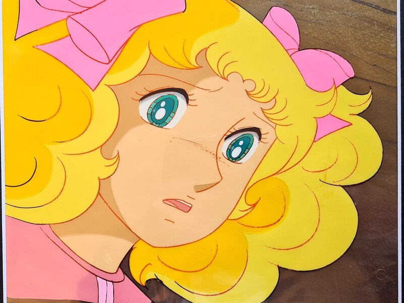 Yumiko Igarashi, Kyōko Mizuki, Candy, Candy, cellulo de production original sur son décor original (Toei Animation, 1978-1979) - Original art