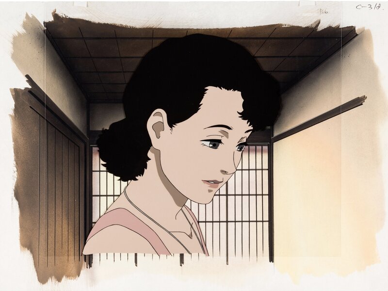 Satoshi Kon, Millennium Actress, Chiyoko Fujiwara, cellulo de production et fond originaux (Madhouse, 2001) - Œuvre originale