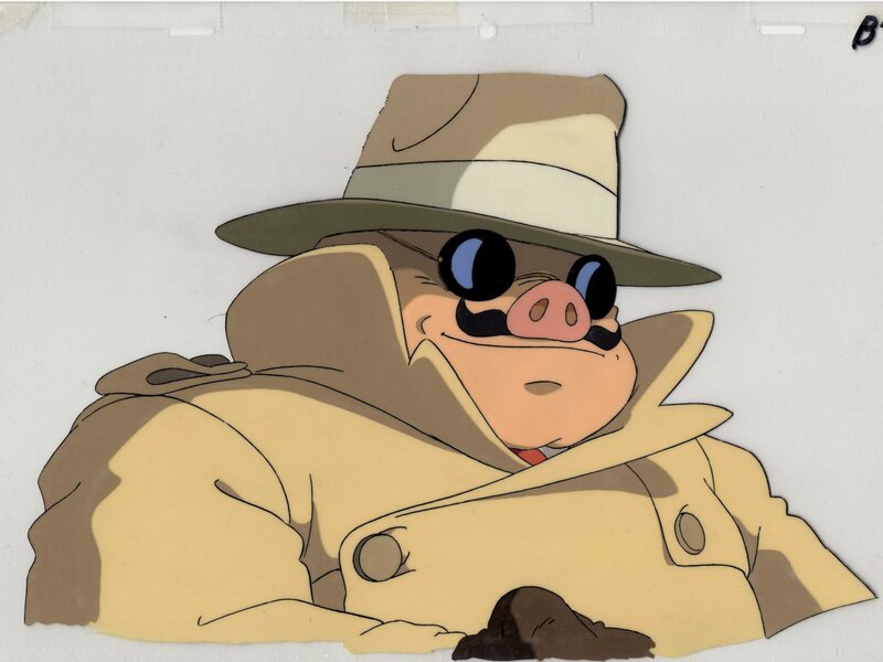 Hayao Miyazaki, Porco-Rosso, Porco Rosso, cellulo de production original (Sudios Gibli, 1992) - Original art