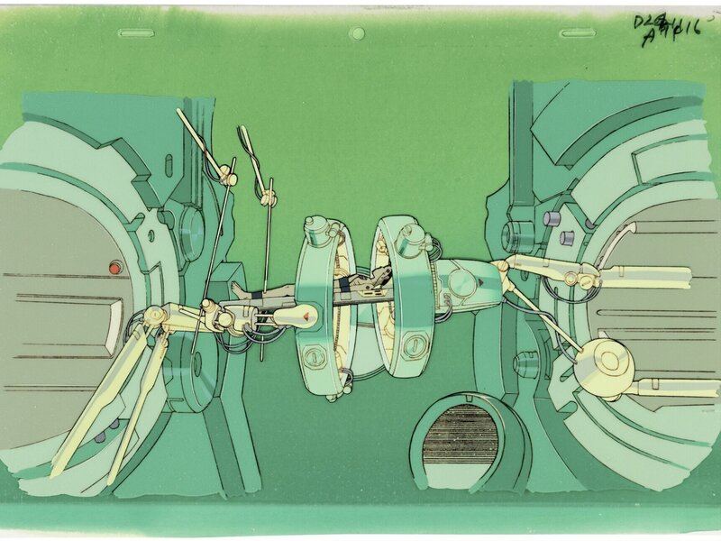 Katsuhiro Otomo, Akira, Tetsuo, cellulo 4 couches de production et fond originaux (Tokyo Movie Shinsha, 1988) - Œuvre originale