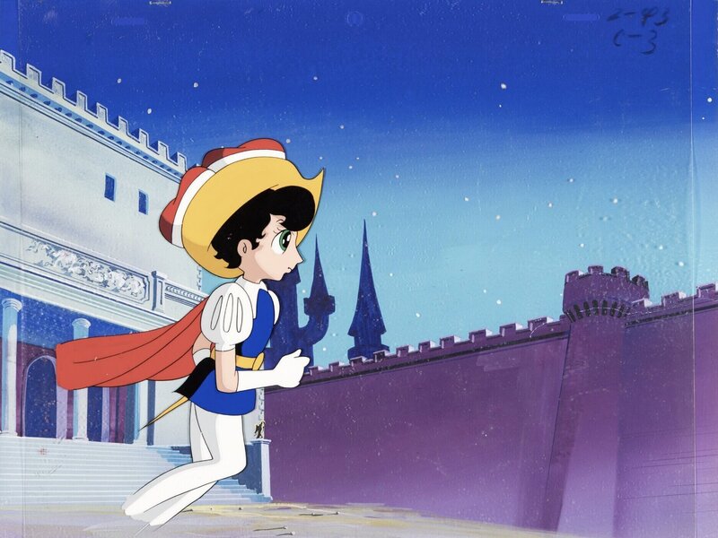 Osamu Tezuka, Princess Knight Production Cel with Production Background (Mushi Production, c. 1967-68) - Original art