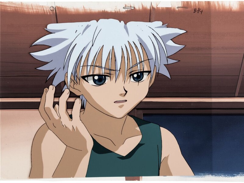 Yoshihiro Togashi, Hunter x Hunter Episode 58 Killua Zoldyck Production Cel with Production Background and Animation Drawing (Nippon Animation, 200 - Original art