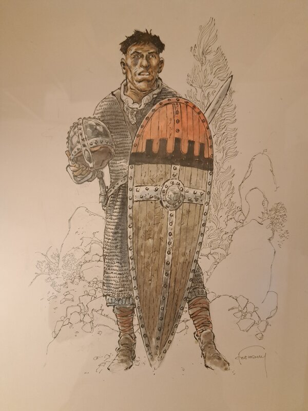 Les TOURS DE BOIS MAURY ILLUSTRATION COULEUR DU CHEVALIER HERMANN - Illustration originale