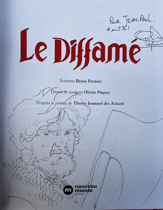 Olivier Pâques, illustration originale, 