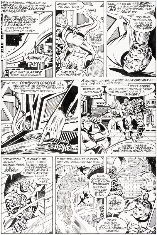 Keith Pollard, Joe Sinnott, Fantastic Four 200 - Page 8 - Comic Strip