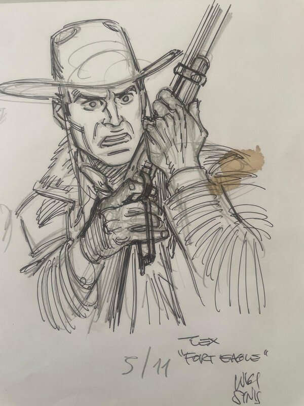 Tex by Luigi Siniscalchi - Original Illustration