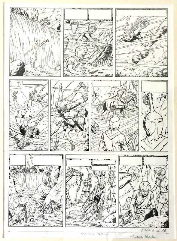 Jacques Martin, Alex - Het Etruskische Graf - Planche originale