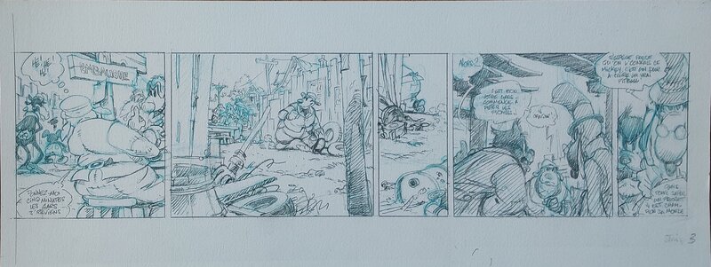 Régis Loisel, Café Zombo - Strip préliminaire - Œuvre originale