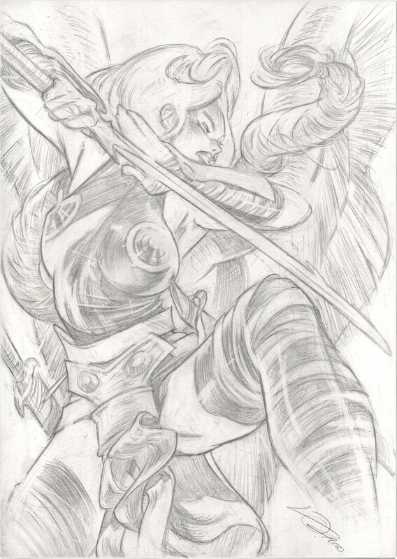 Valkyrie par Alexander Lozano - Illustration originale
