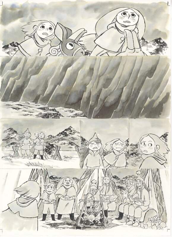 En vente - Amélie Flechais, Jonathan Garnier, Amélie Fléchais - planche originale Bergères Guerrières tome 3 p.30 - Planche originale