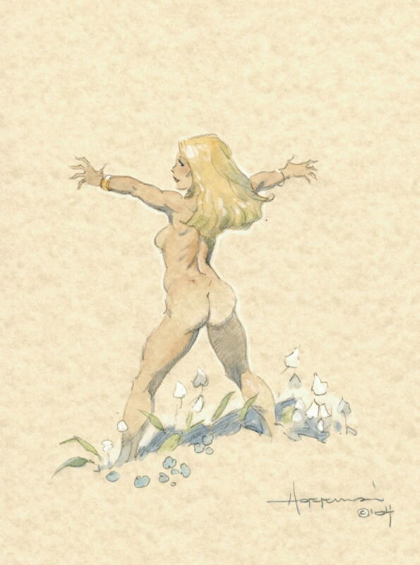 Nature Girl 2 par Mike Hoffman - Illustration originale