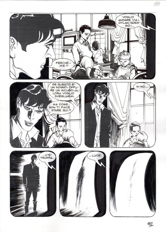 En vente - Nicola Mari, Dylan Dog #254 [Vite in gioco] - Planche originale