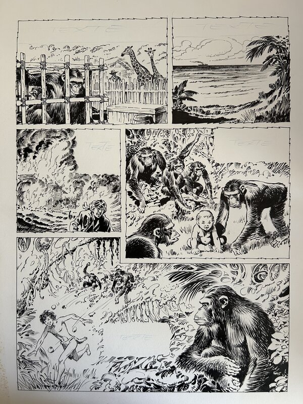 For sale - Arranz, Wangaroo, episode 2, planche n°2, YPS#94, 1980. - Comic Strip