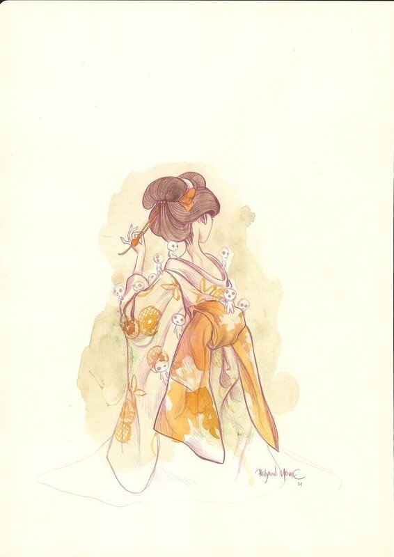 Benjamin Lacombe, Esprits et Créatures du Japon - Original Illustration