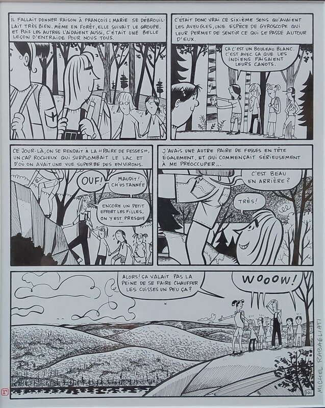 Michel Rabagliati, Paul a un travail d'été - Planche originale