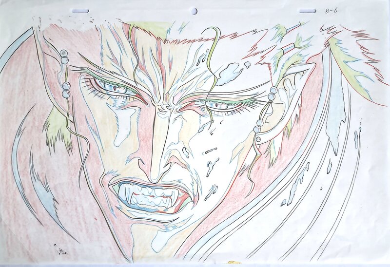 Yoshihaki kawajiri, Yoshitaka Amano, Vampire Hunter D Bloodlust Meier Link transformation Doga B6 (Madhouse, 2000) - Sketch