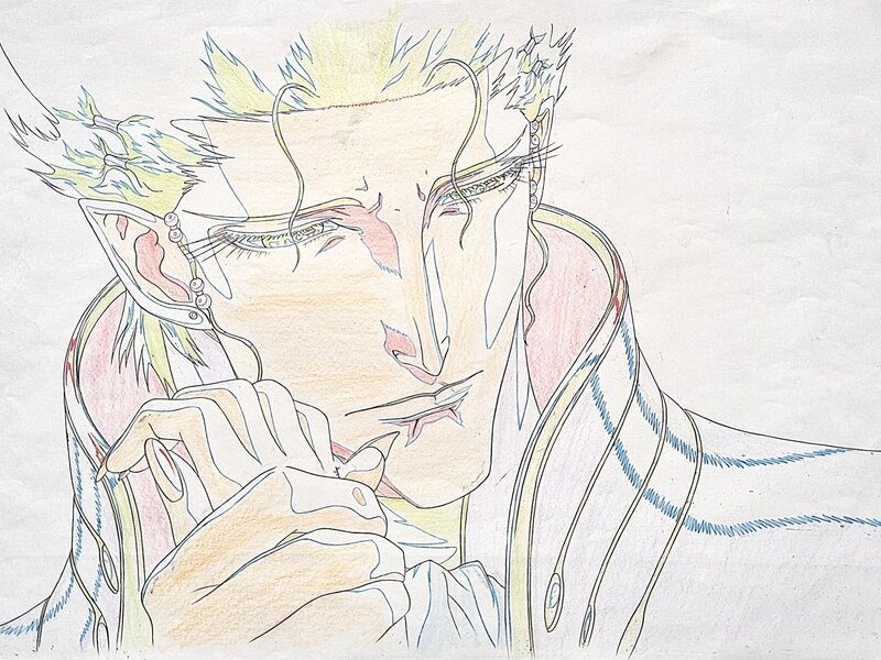 Yoshihaki kawajiri, Yoshitaka Amano, Vampire Hunter D Bloodlust Meier Link et main de Charlotte Doga B24 (Madhouse, 2000) - Dédicace