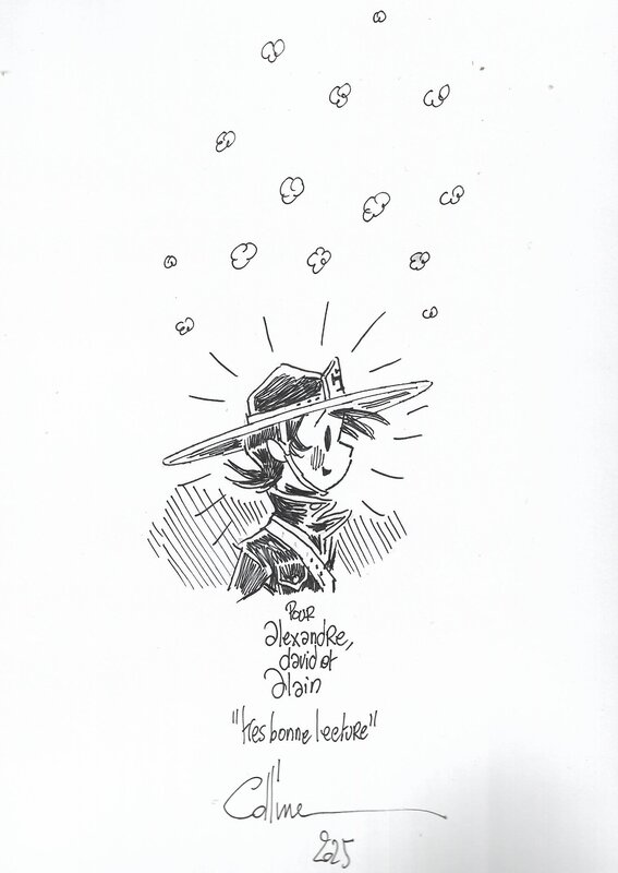 Michel Colline, Dédicace sur le tome 1 de Charbon - Dédicace