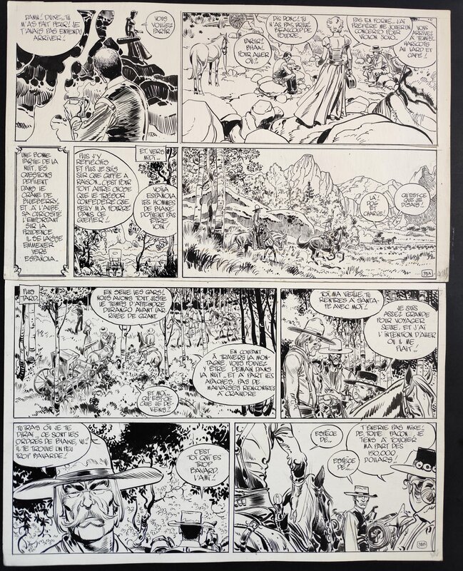 Jean Giraud, Blueberry HORS LA LOI - Planche originale