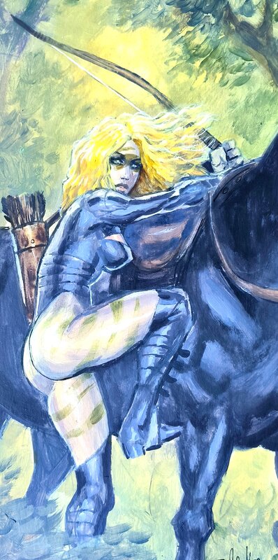 For sale - Au combat by Sébastien Grenier - Original Illustration