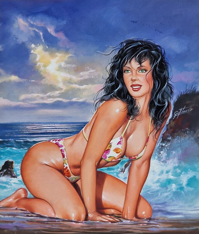 José Luis Gutierrez, Couverture originale SANGRE COSTENA 47 - Comic Strip