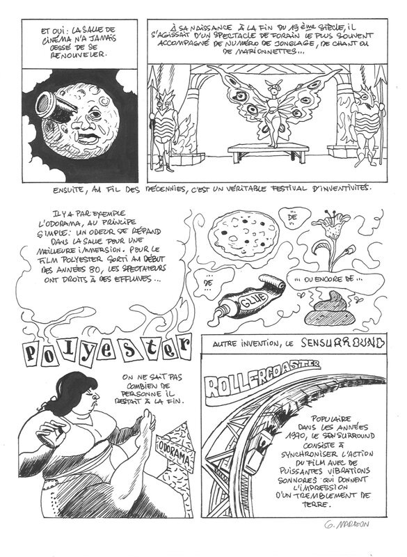 En vente - Grégory Mardon - Cinéma Méliés - Planche originale