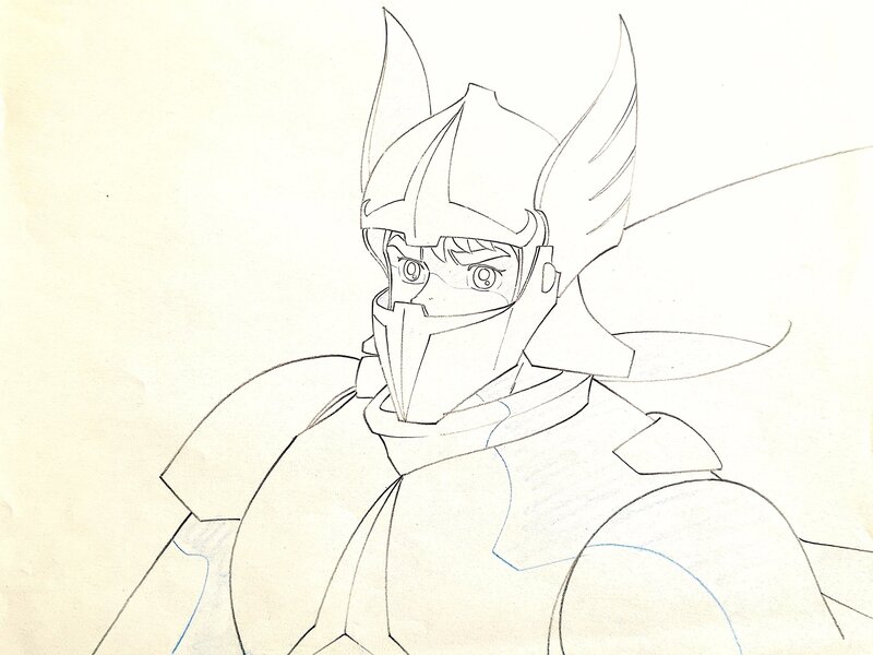 Tomoharu Katsumata, Satomi Mikuriya, King Arthur, King Arthur, ensemble de 8 dôgas de production originaux (Toei Animation, 1979-1980) - Original art