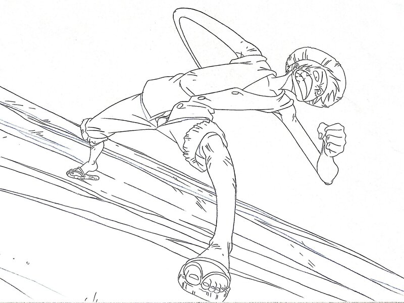 Eichiro Oda, One Piece Monkey D. Luffy dooga de production original (Toei Animation en 1999-2024) - Dédicace