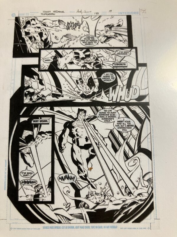 Scott Mc Daniels, Superman - issue # 193 - planche originale 19 - Comic Strip