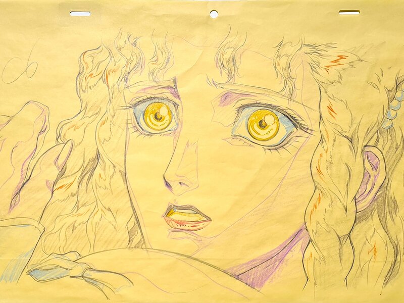 Yoshihaki kawajiri, Yoshitaka Amano, Kawajiri Vampire Hunter D Bloodlust Charlotte dessin de correction C6 (Madhouse, 2000) - Dédicace