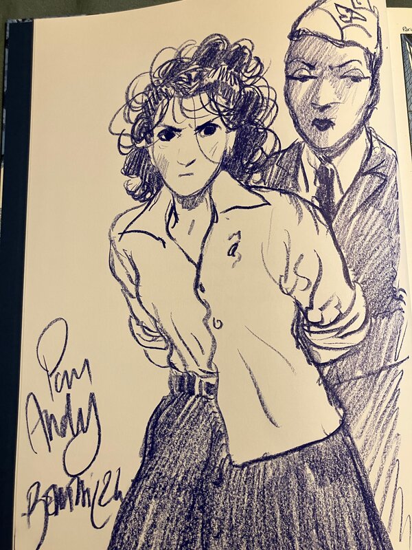 Dédicace Dominique Bertail - Sketch