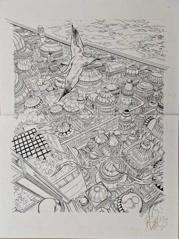 En vente - Benoit Dellac, Hawkmoon tome 2 planche 01 - Planche originale