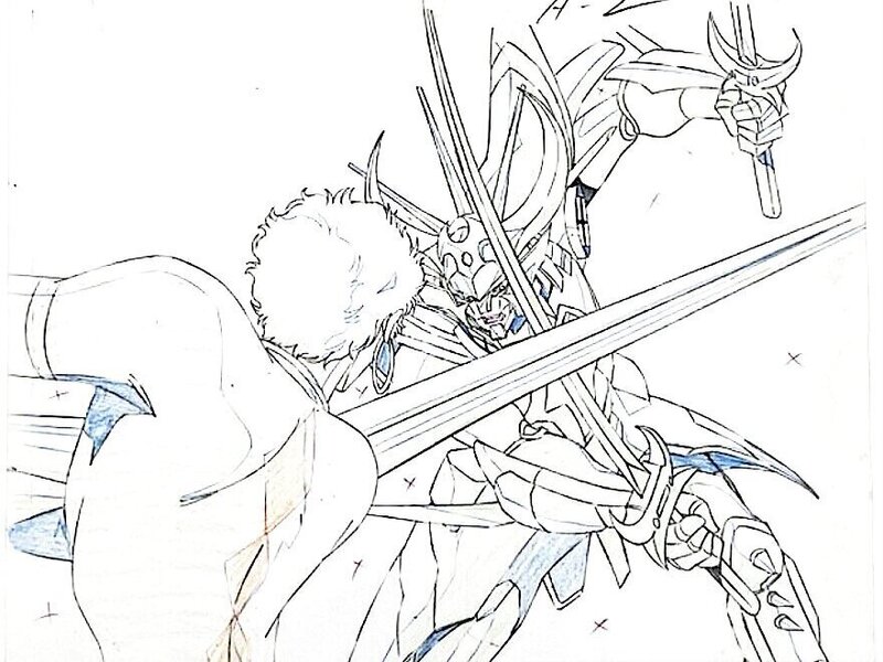 Hajime Yatate, Mamoru Hamatsu, Les Samouraïs de l'éternel , doga de production original (Sunrise 1988-1989) - Sketch