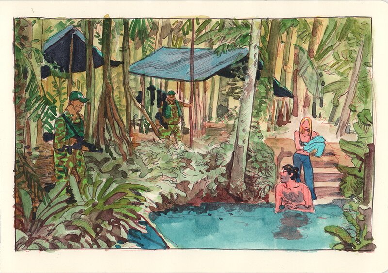 For sale - Bastien Vivès, Bastien Vives - Lune de miel  - Le secret de Coatlicue - 16 - Original Illustration
