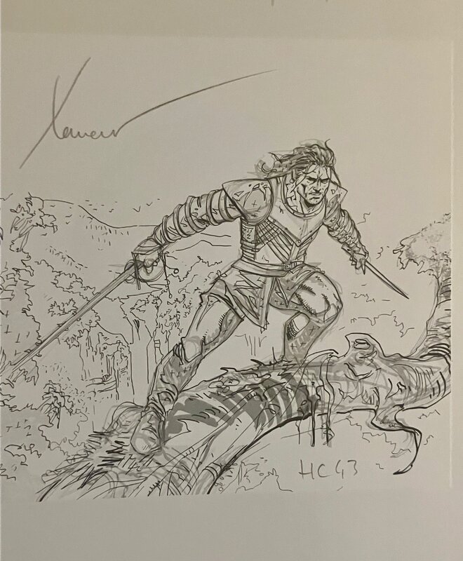 Dédicace de Philippe Xavier - Sketch
