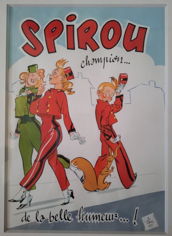 Alec Severin - Hommage Spirou - Illustration originale