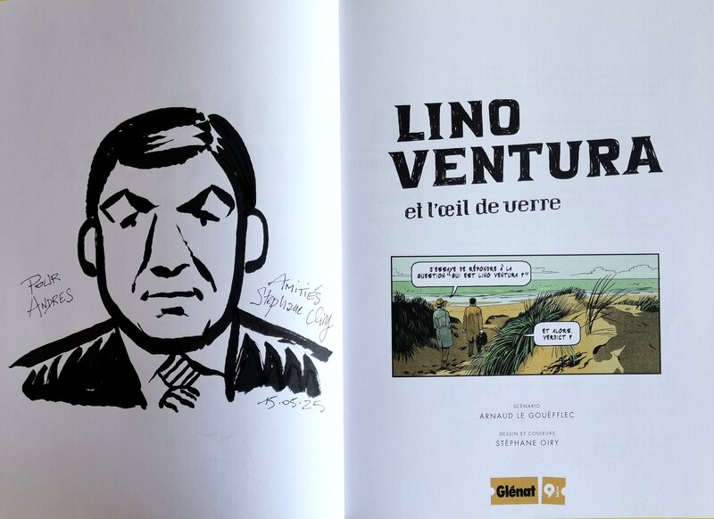 Lino Ventura par Stéphane Oiry - Dédicace