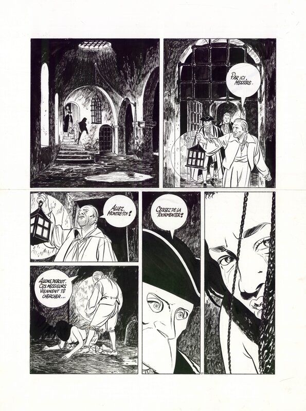 En vente - Éric Warnauts, Raives, Les suites Venitiennes - Exil, Tome 3 - Planche originale