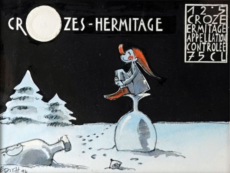 Crozes-Hermitage by Édith - Original Illustration