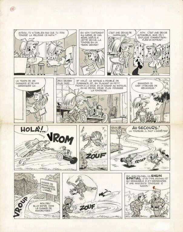 Nane et Mitsou par Mittéï - Planche originale