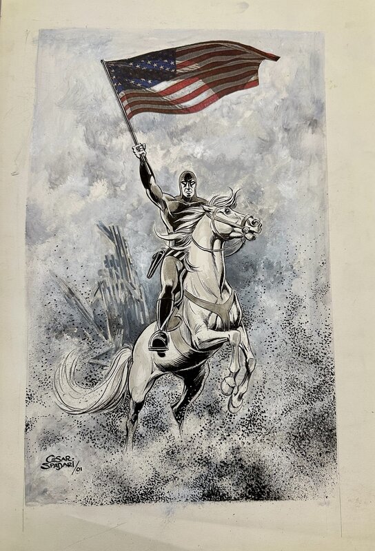 César Spadari, Phantom tribute 9/11 - Planche originale